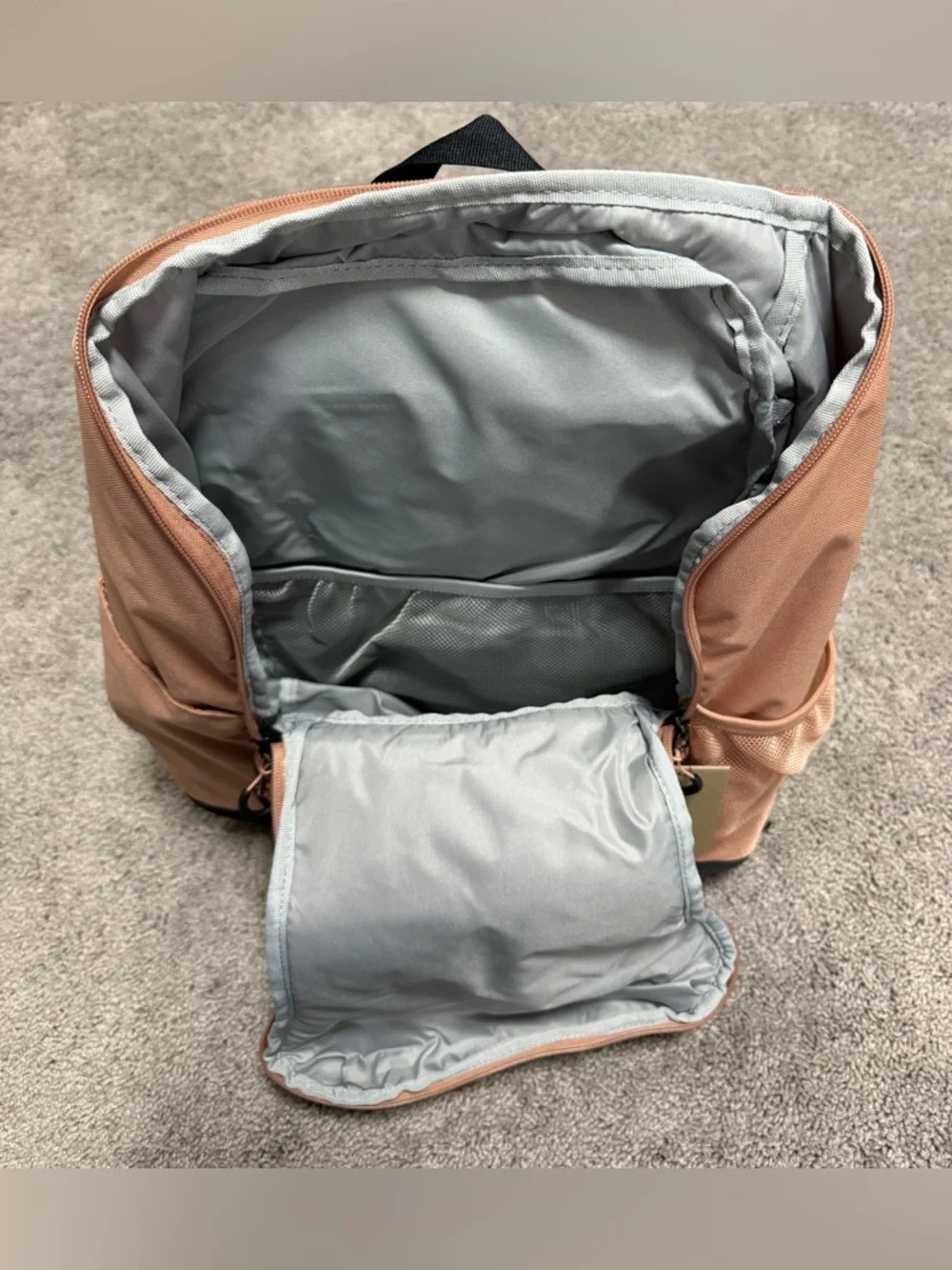 Nike‎ Varsity Hoops Elite (32L) Backpack Rose Gold Black HM9965-688 NWT